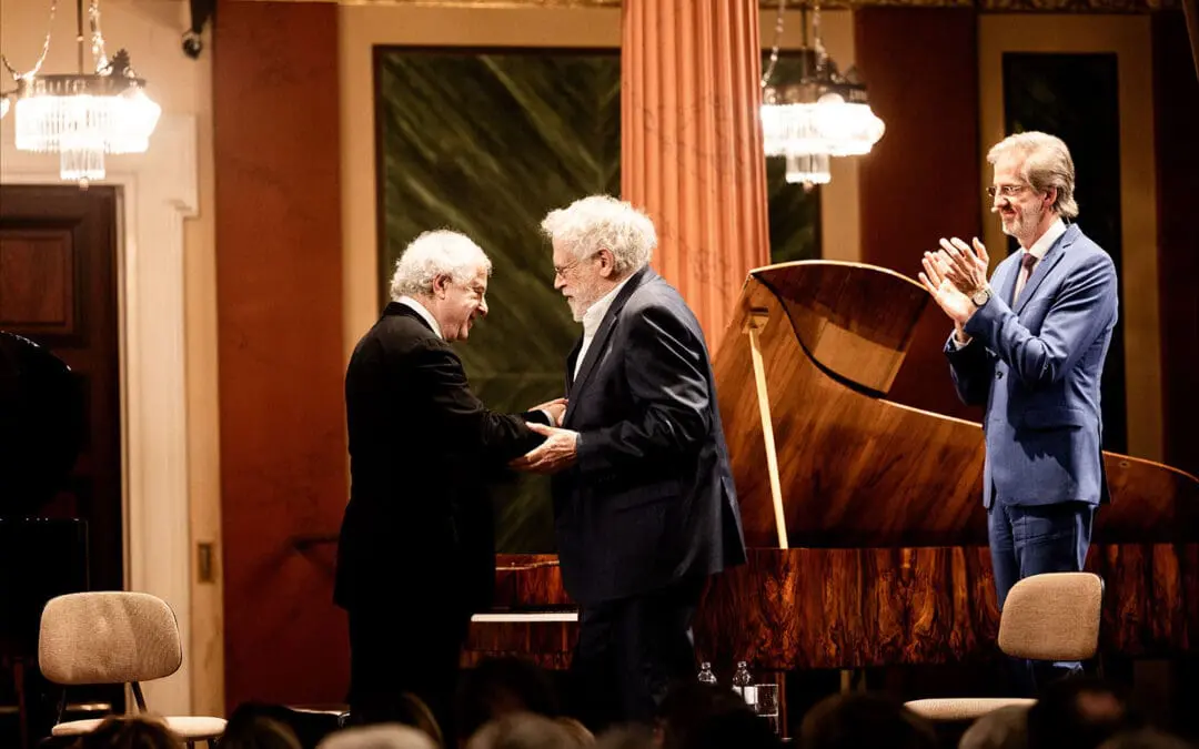 Gespraechskonzert von Andras Schiff, Dr Stephan Pauly und Anton Zeilinger